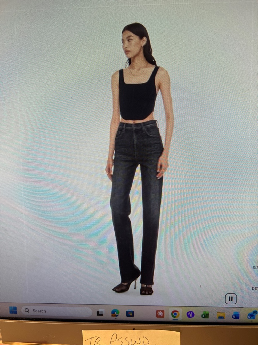MOTHER washed Black Jeans “it sharp”